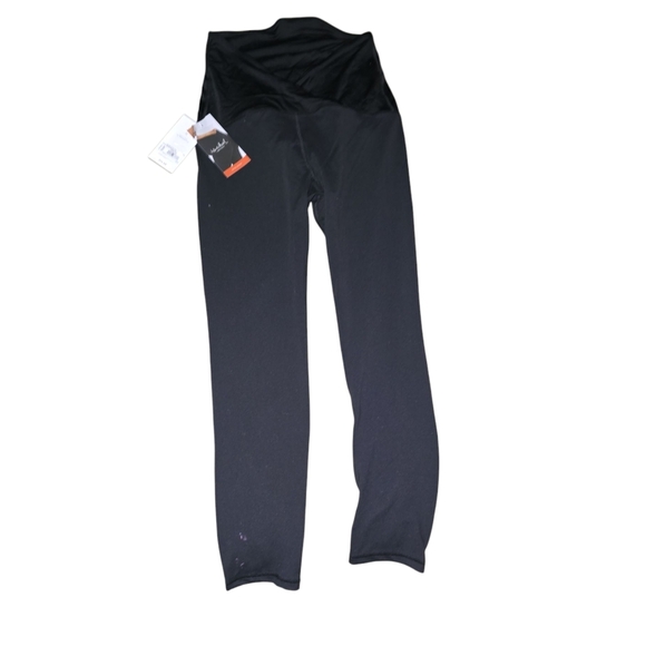 Isabel Maternity by Ingrid & Isabel Pants - Womens Isabel Maternity Black Leggings With Crossover Waist, Medium, NWT!!!